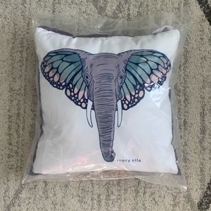 ivory ella brand new elephant  pillow